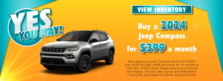 Buy any New Jeep Compass for $399 a month